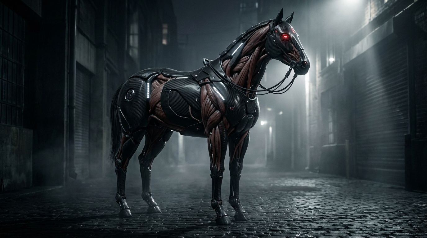 Caballo Negro Robótico